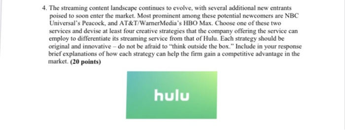 4. The streaming content landscape continues to