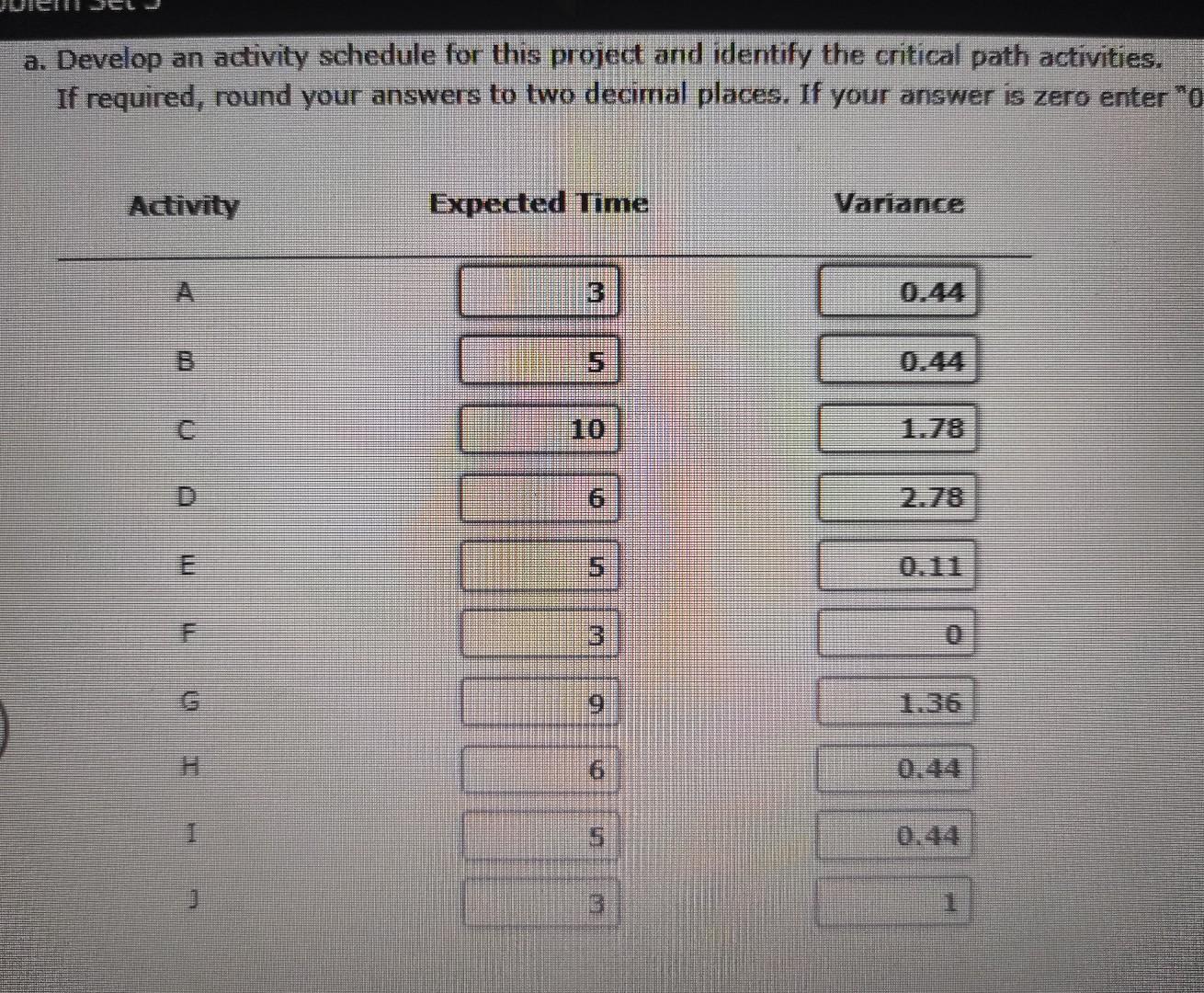PLEASE ANSWER LETTER B Problem 9-19 (Algorithmic)