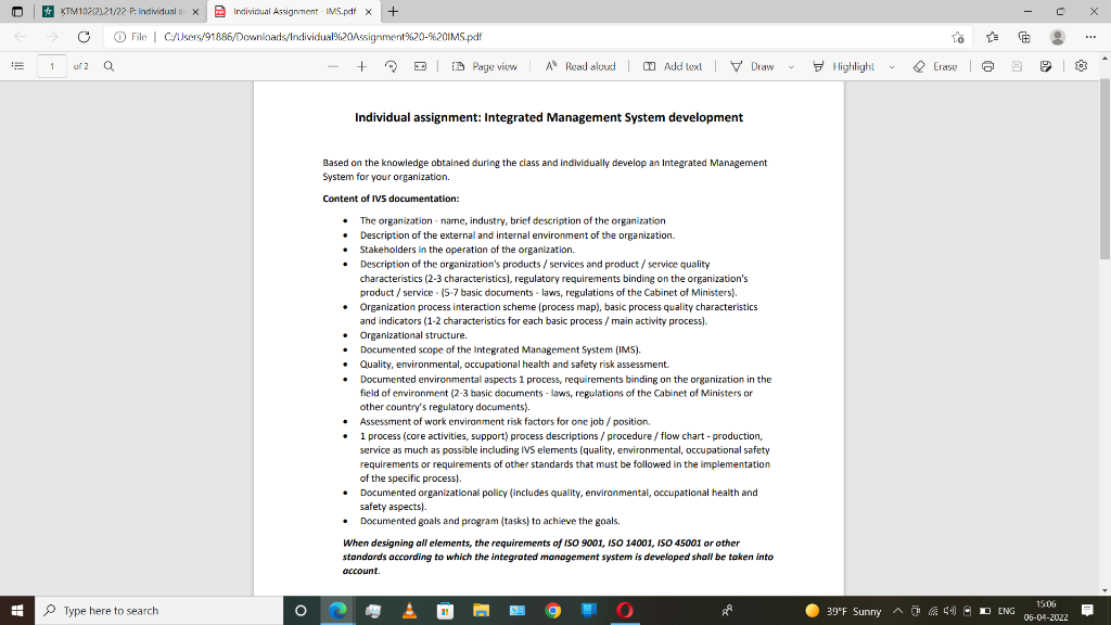 C X KTM10212/21/22 P. Individual X D Individual