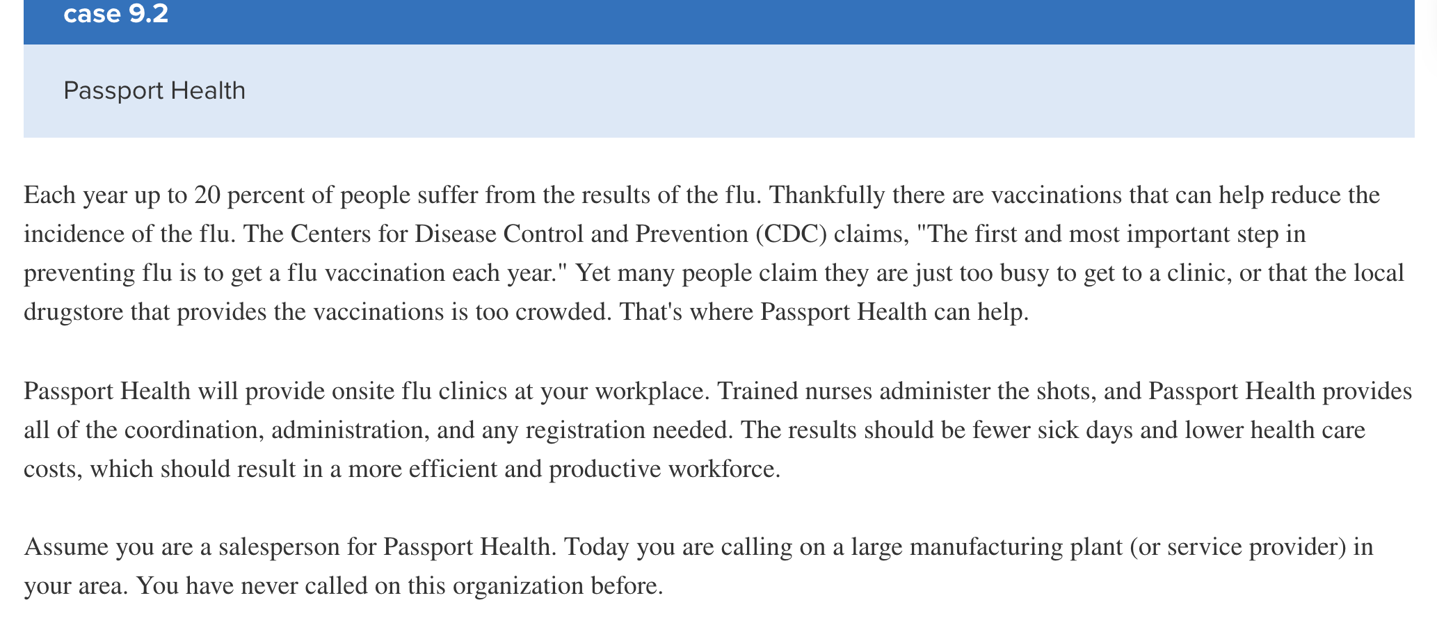 Please help with question 1 and 2 case 9.2