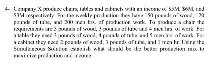 please explain in details& use a simultaneous