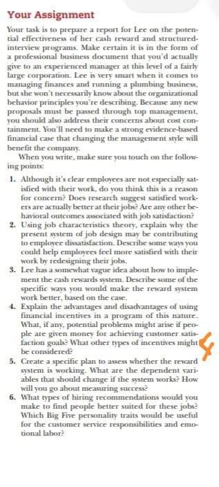 Your Assignment Your task is to prepare a report