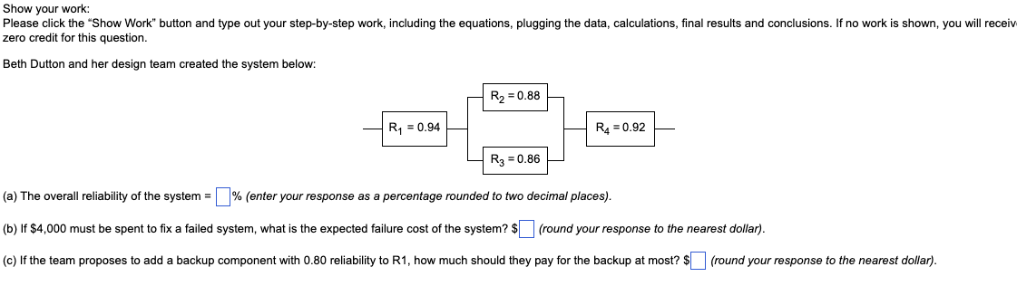 Please click the "Show Work" button and type out