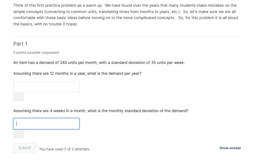Think of this first practice problem as a warm