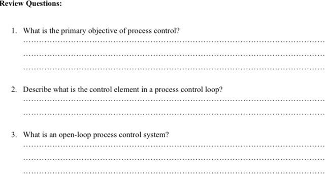 2. Describe what is the control element in a