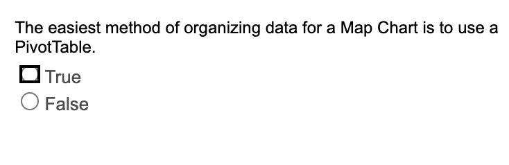 The easiest method of organizing data for a Map