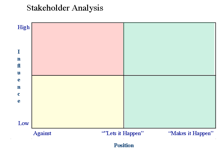 Complete initial stakeholder analysis. This