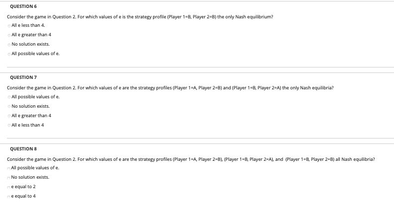 QUESTION 1 Consider the flu shot game. Write the