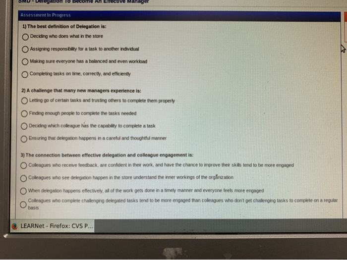 An ecuve Assessment in Progress 1) The best