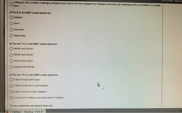 An ecuve Assessment in Progress 1) The best