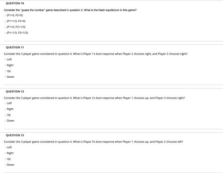 QUESTION 1 Consider the flu shot game. Write the