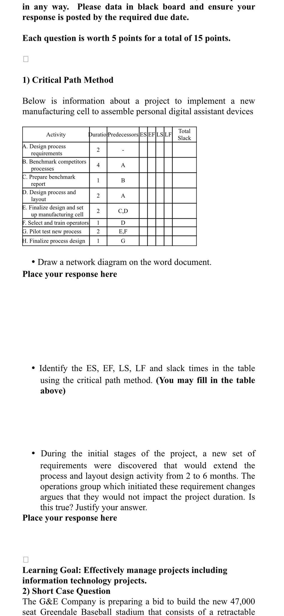 in any way. Please data in black board and ensure