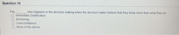Question 1 The rational-decision-making model