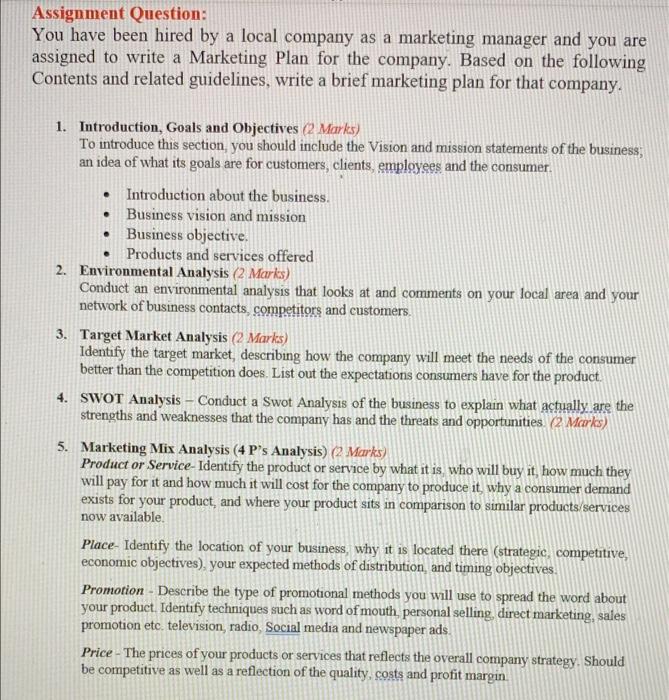 please refer to guidelines Assignment Question: