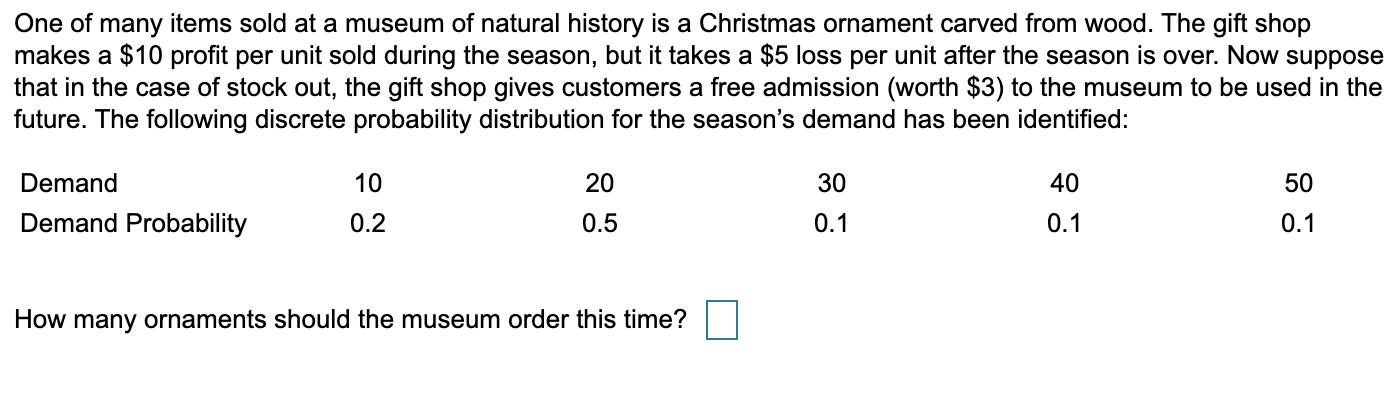 One of many items sold at a museum of natural