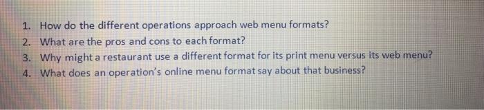 please i want to have an organized answers as a