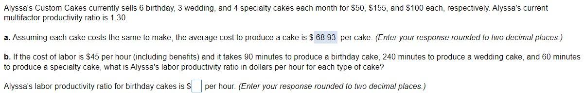 Alyssa's Custom Cakes currently sells 6 birthday,