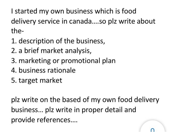 i need original work plz I started my own