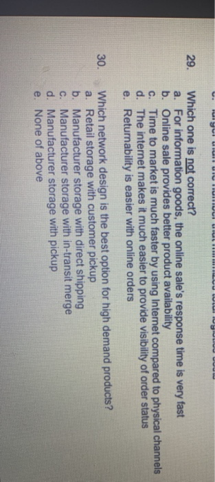 29. Which one is not correct? a. For information