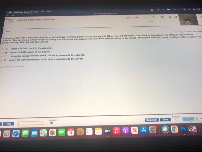 Fridge LIVE CHAT pal K END PROCTORING SESSION PSI