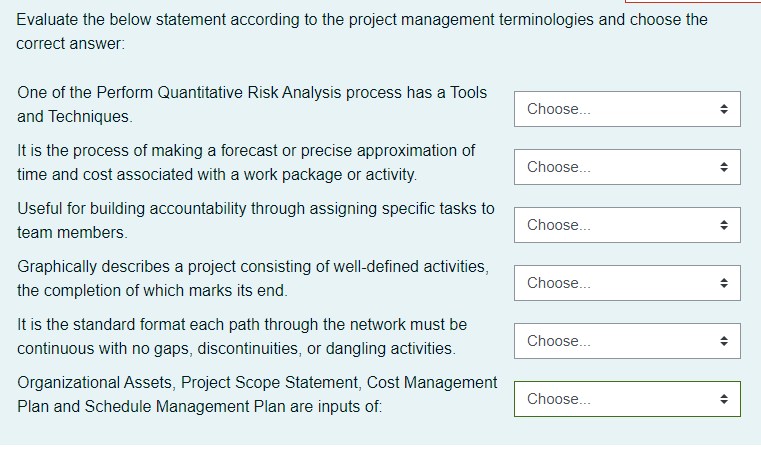 choose the right amswer Evaluate the below