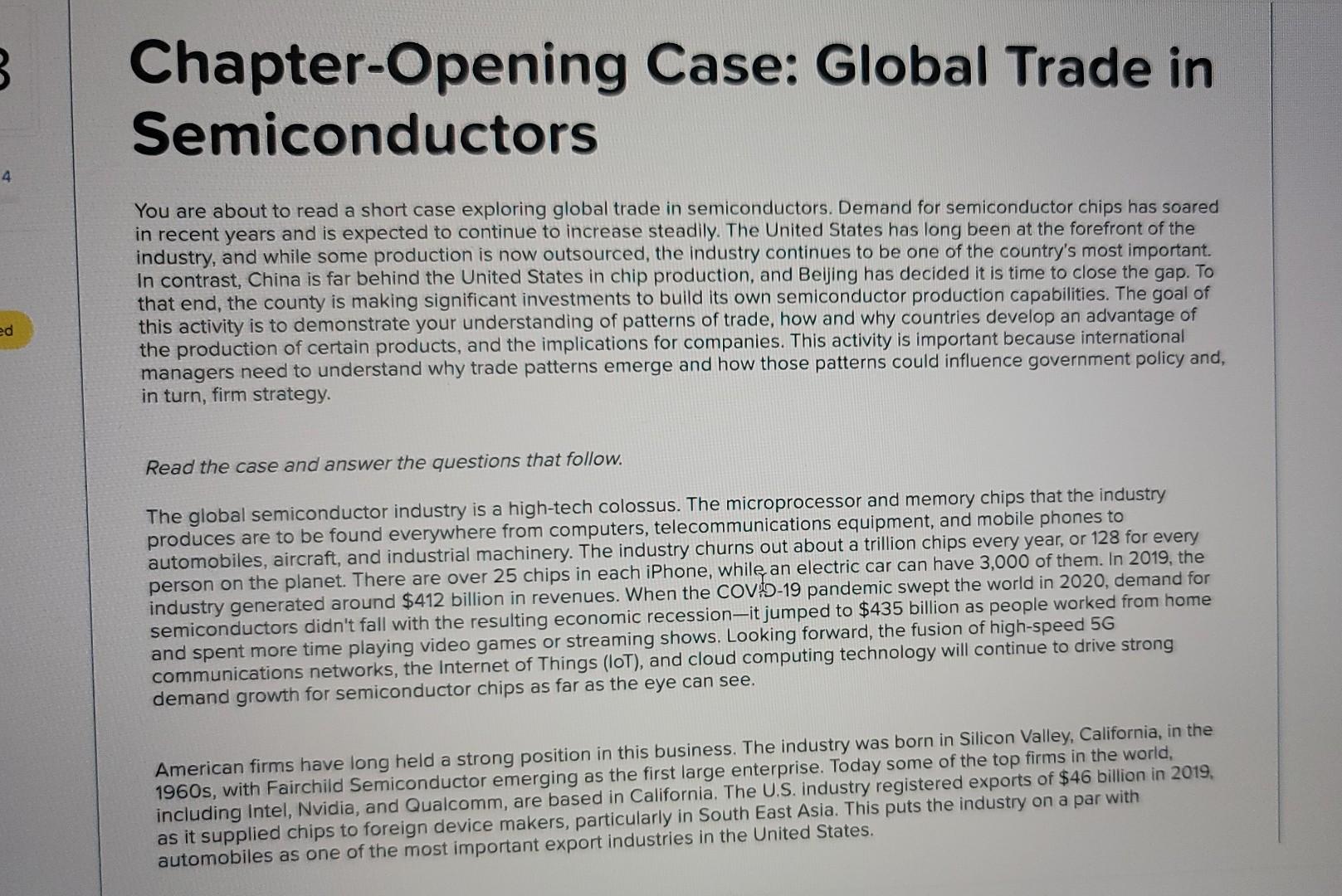 You are about to read a short case exploring