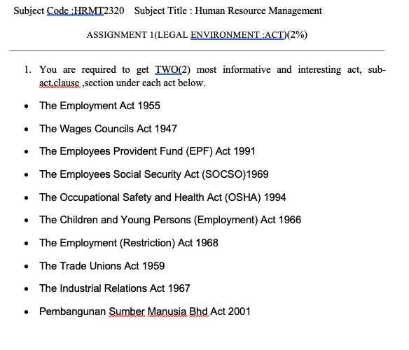 Subject Code:HRMT2320 Subject Title : Human