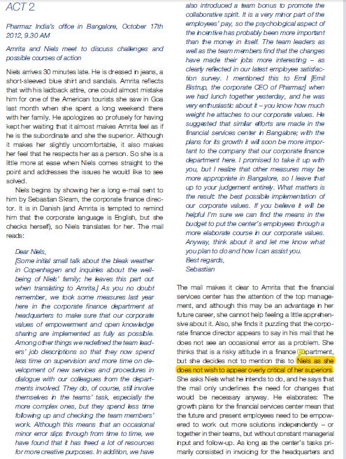 Please read and answer the question from Act 1,