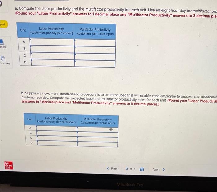3 The following table shows data on the average