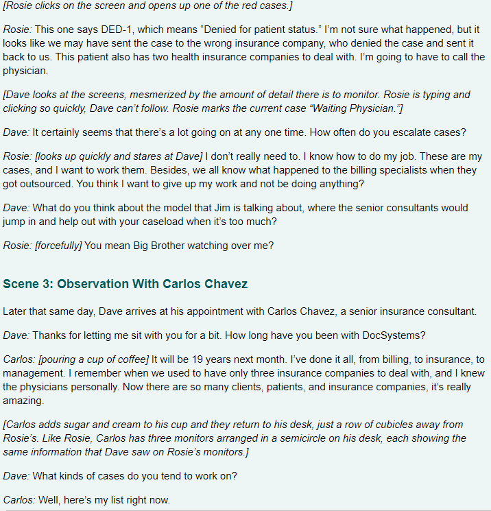 Read: Case Study 7, Solving Team Challenges At