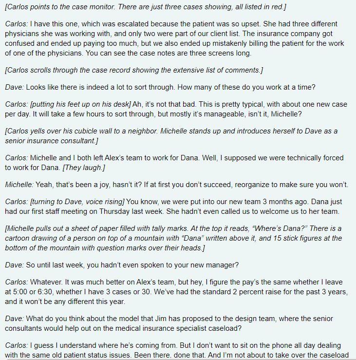 Read: Case Study 7, Solving Team Challenges At