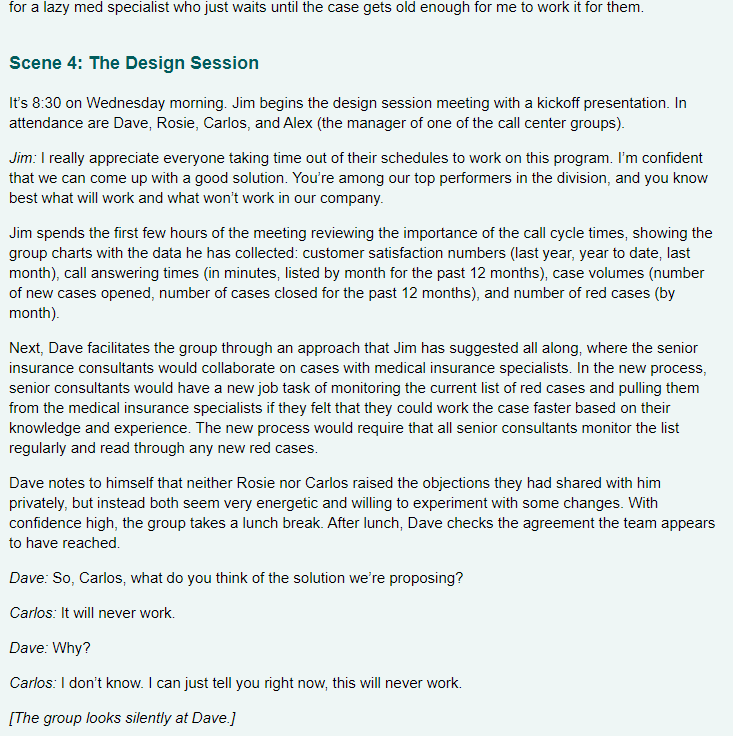 Read: Case Study 7, Solving Team Challenges At