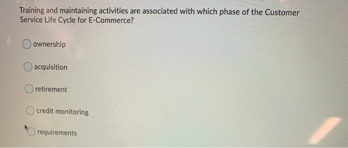 We discussed four stages of the Customer Service