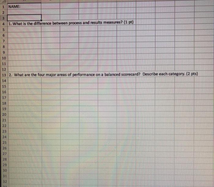 7a. 7b. 1 NAME: 3 4 1. What is the difference
