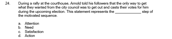 24. . During a rally at the courthouse. Amold