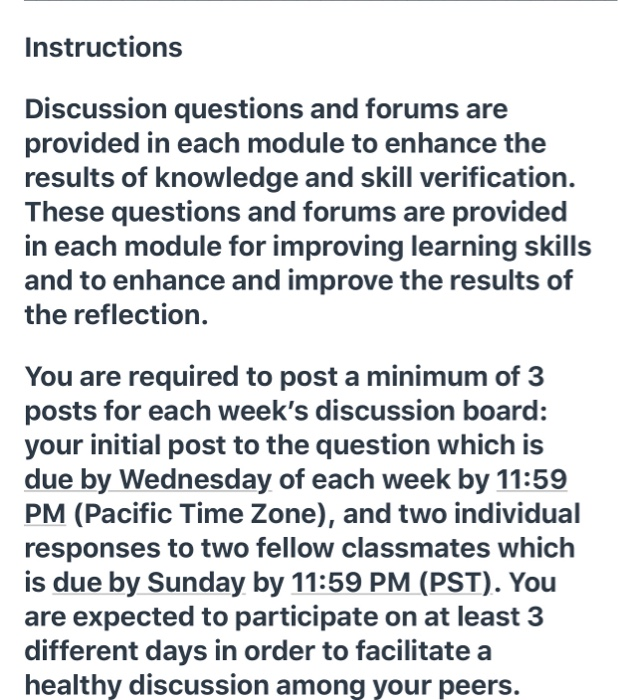 Description CUSTOMER Discussion Question: