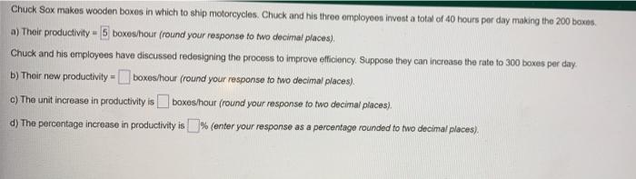 Chuck Sox makes wooden boxes in which to ship