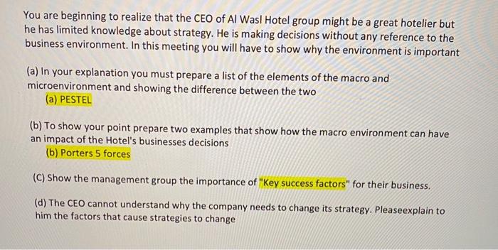 You are beginning to realize that the CEO of Al