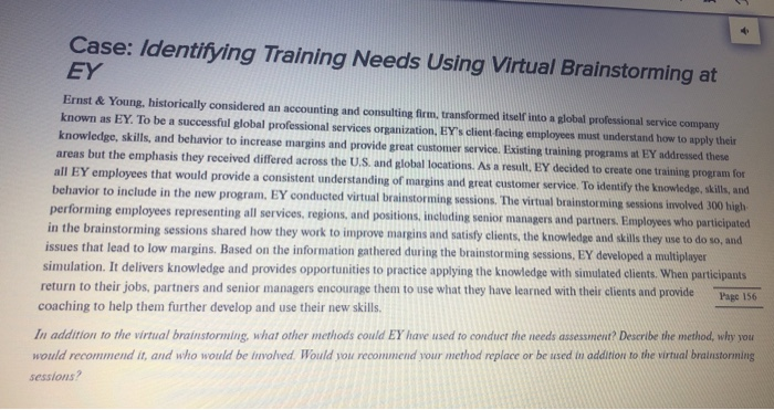 Case: Identifying Training Needs Using Virtual
