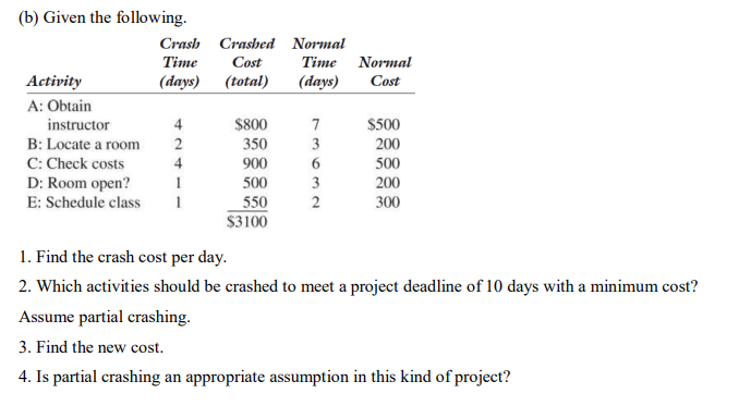 Please solve part (B) Consider the following