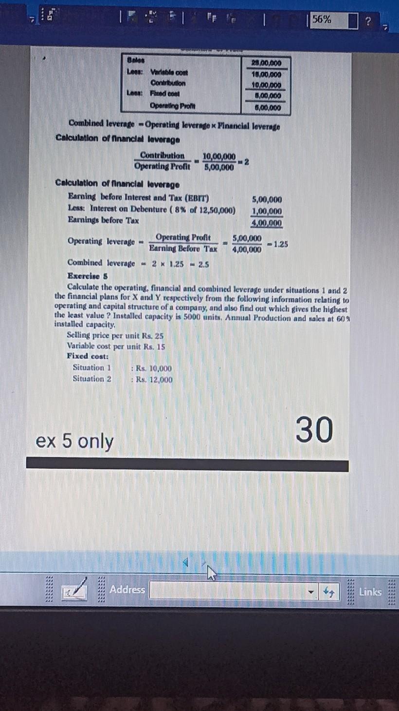 a 56% ? 7 B. Les Verteblo com Contrbution La