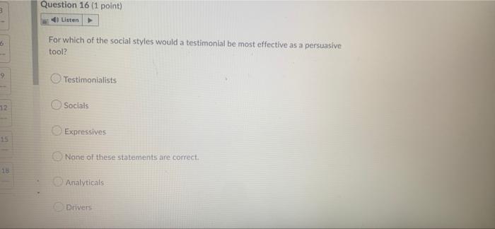 i need this quickly i will like. Question 14 (1