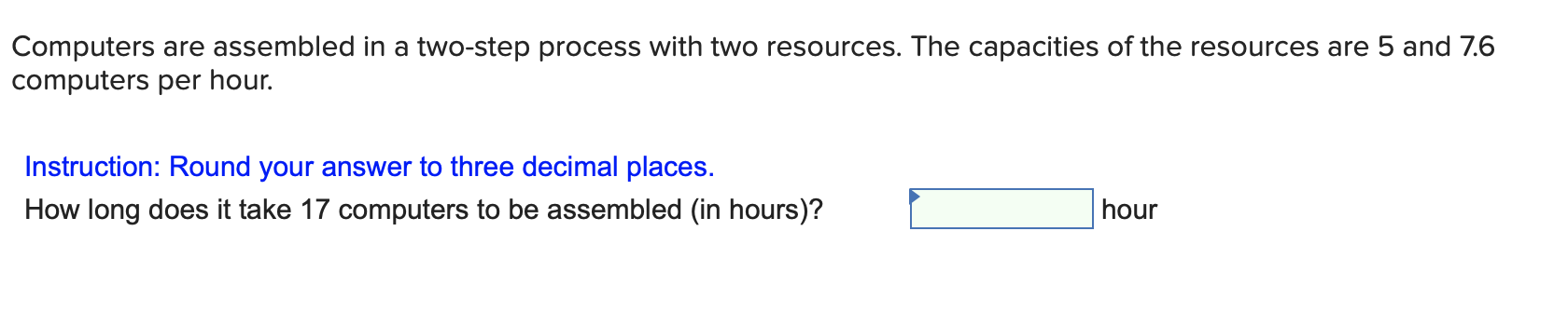 Computers are assembled in a two-step process