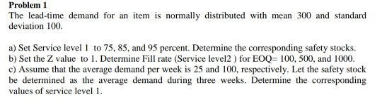 It is a question pf the inventory management