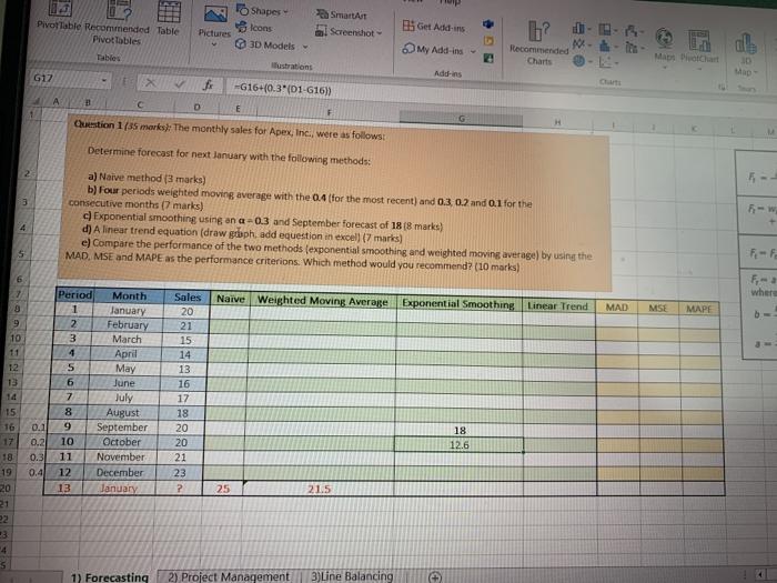 solve in excel sheet with fourmula OS Add in 20