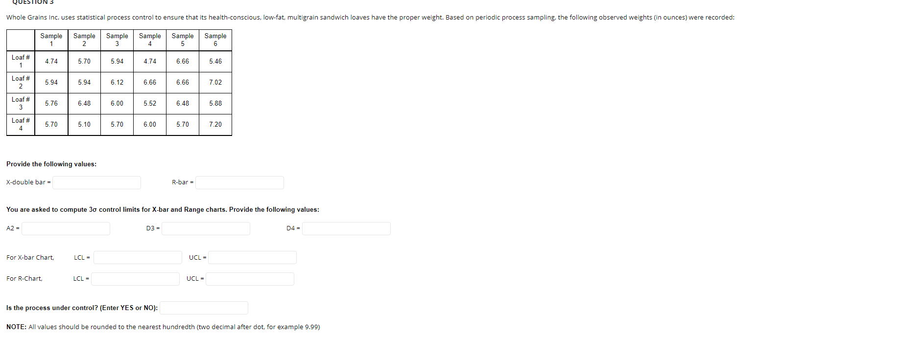 Please help me solve this Whole Grains Inc. uses