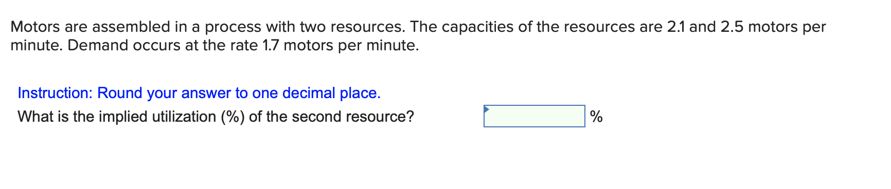 Motors are assembled in a process with two
