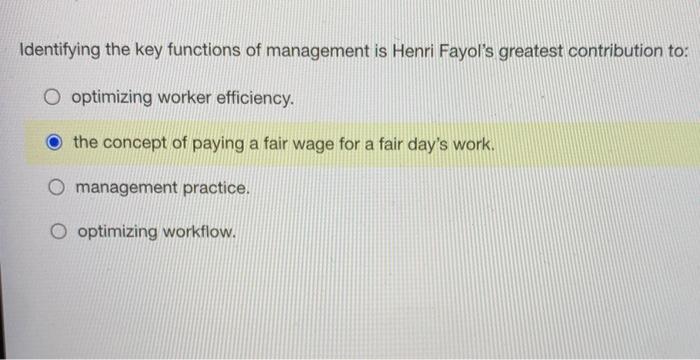 Identifying the key functions of management is