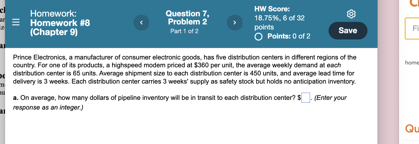 b. How much total inventory (cycle, safety, and