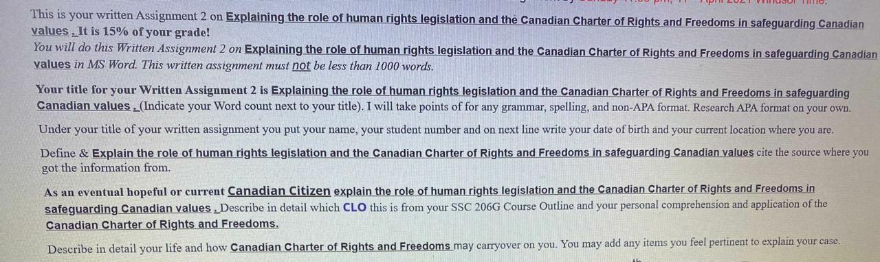 This is your written Assignment 2 on Explaining